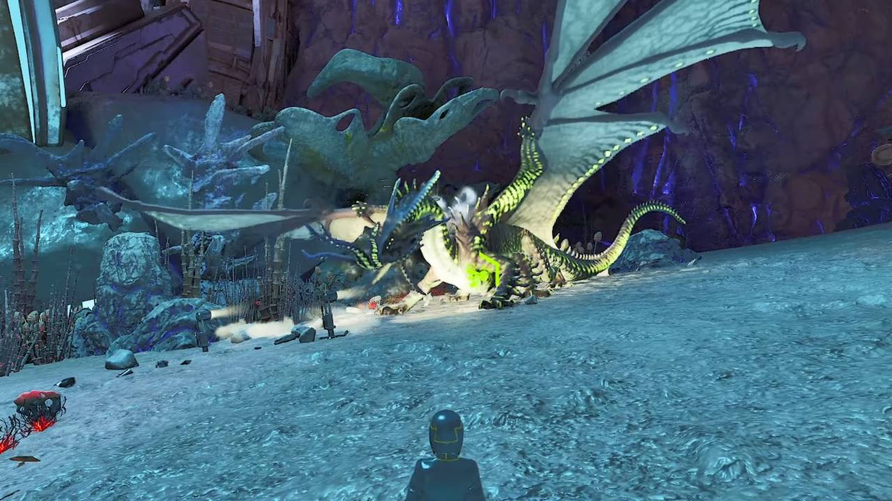 ARK Survival Ascended, PC, Gameplay, Dracoteuthis - Spawn, Tame & Abilities, Screenshot, NoobFeed